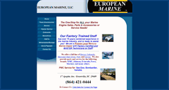 Desktop Screenshot of europeanmarine.org